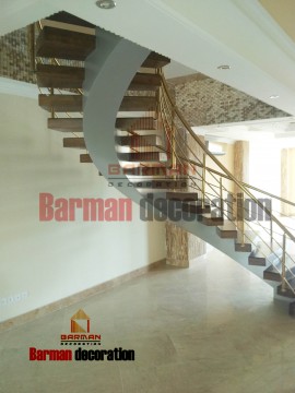 پله گرد فلزی